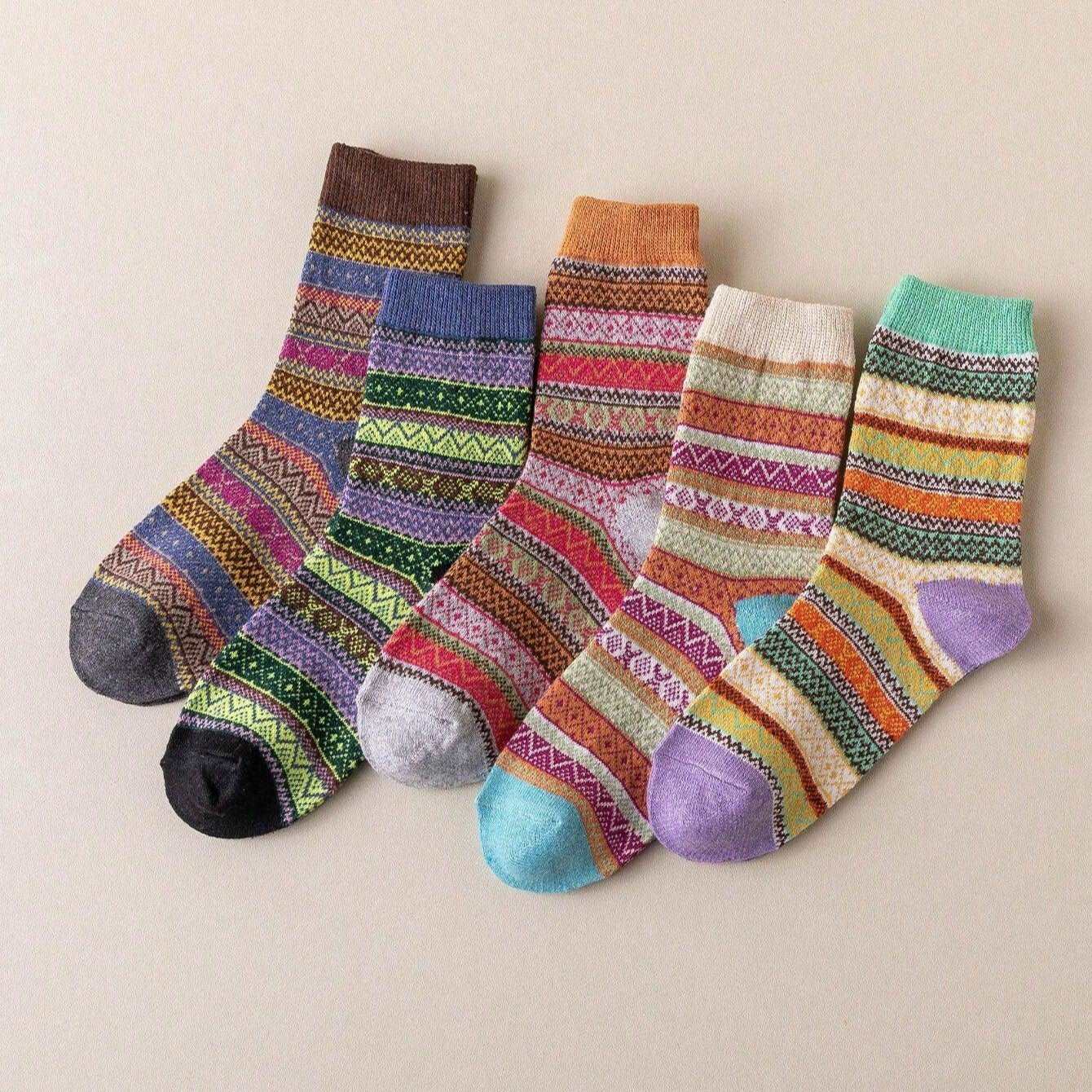 Retro Style Socks 36-39 EU | Retro Style Women's Socks – Cozy Collective LB