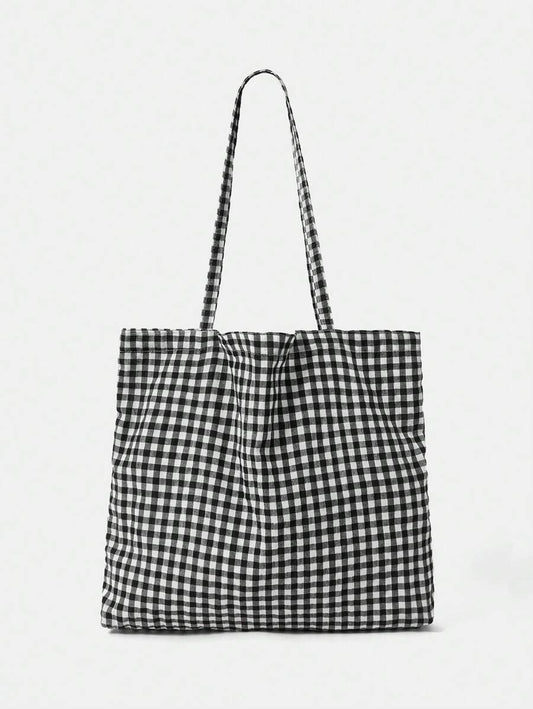 Checkered Women's Tote Bag