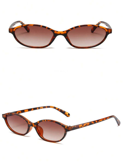 Classic Tortoise Shell Oval Frame Sunglasses