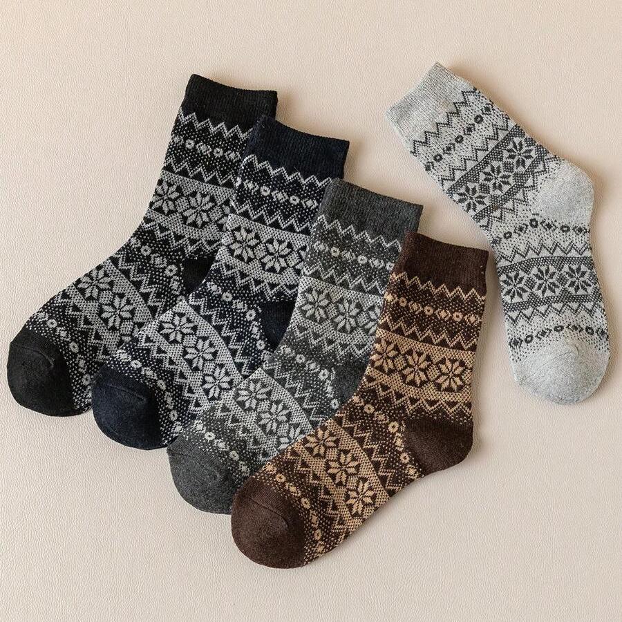 36-41EU - Snowflake Pattern Socks