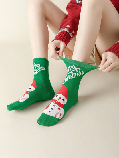 37- 40 - 10 Pairs of Christmas Cheer Socks