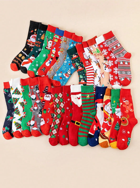 20 Pairs of Christmas Cheer Socks - 36-41 EU