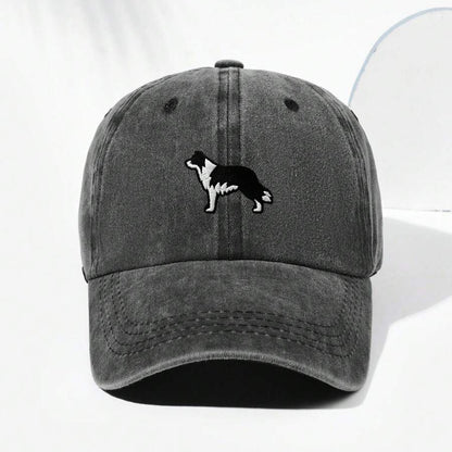 Dog Cap - Embroidered Border Collie