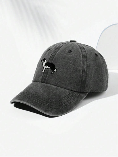 Dog Cap - Embroidered Border Collie