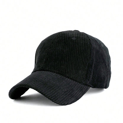 Yellow Corduroy Baseball Cap – Vintage Minimalist Style