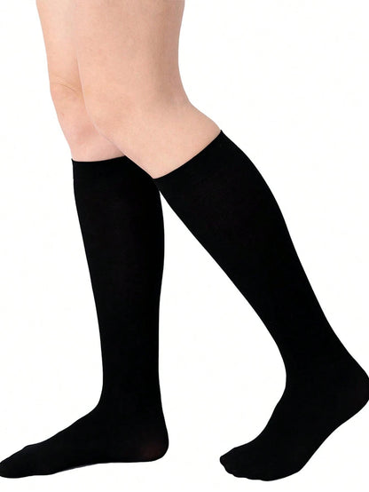 36-40 EU | Classic Black Knee-High Socks for Women