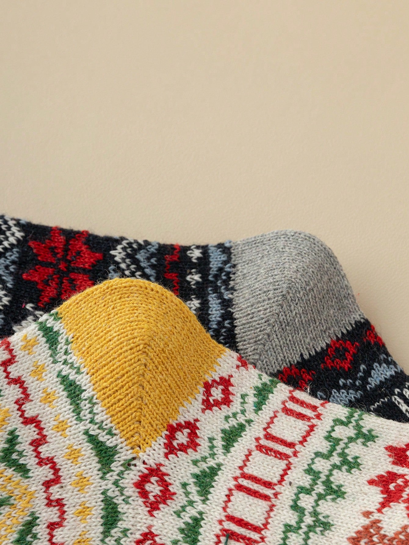 35-39 EU - FrostBloom™ Winter Knit Socks – 5 Cozy Colorways
