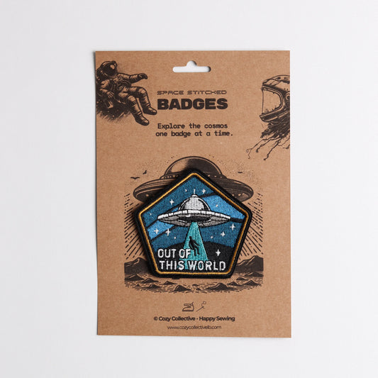 👽 "Out of This World" Retro UFO Patch