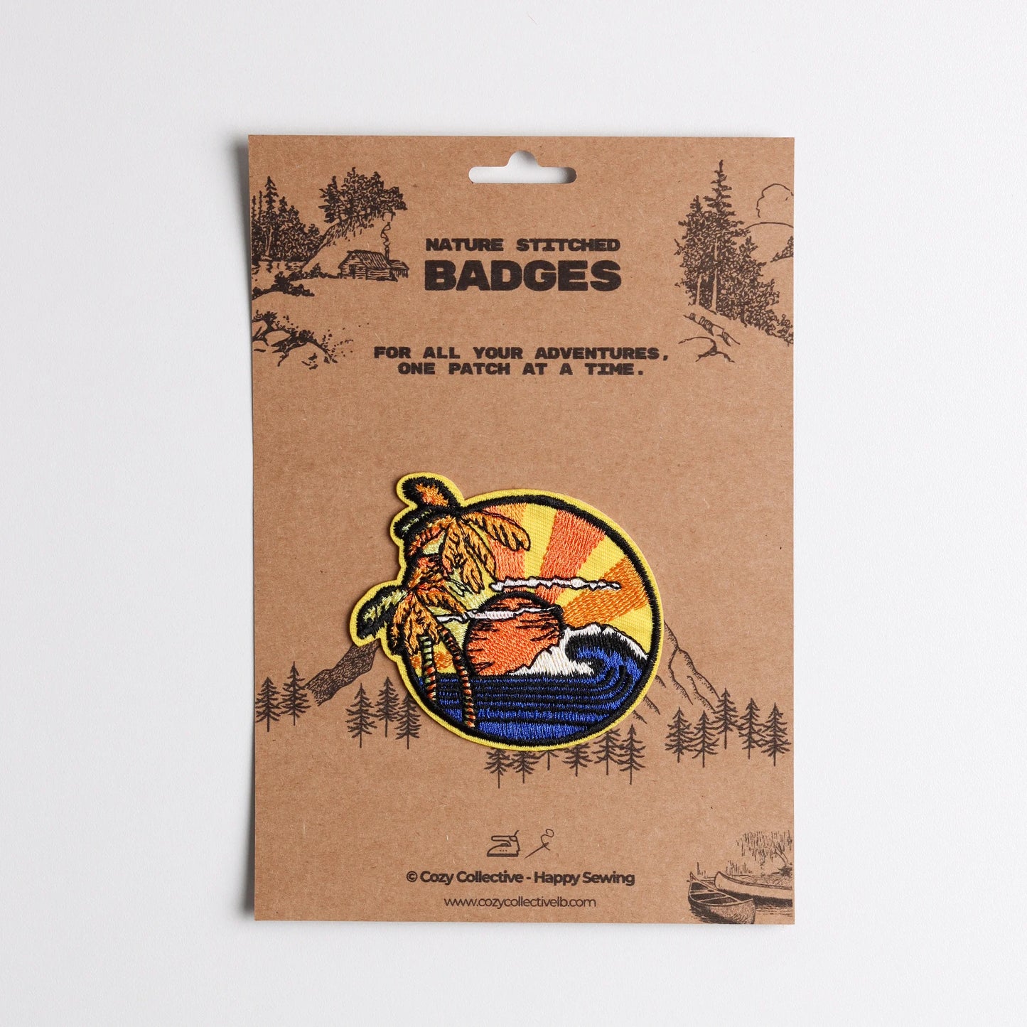 🌅 Tropical Sunset Island Patch