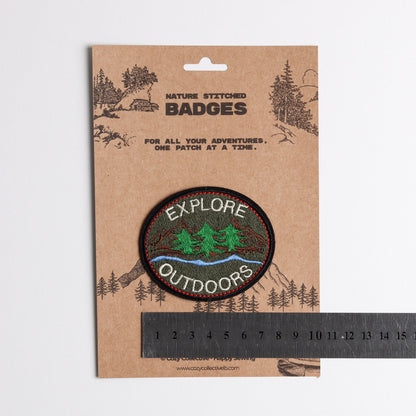 🌲 Explore Outdoors Classic Oval Patch