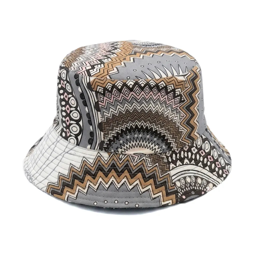 Geometric Pattern Bucket Hat – Premium Streetwear Lebanon