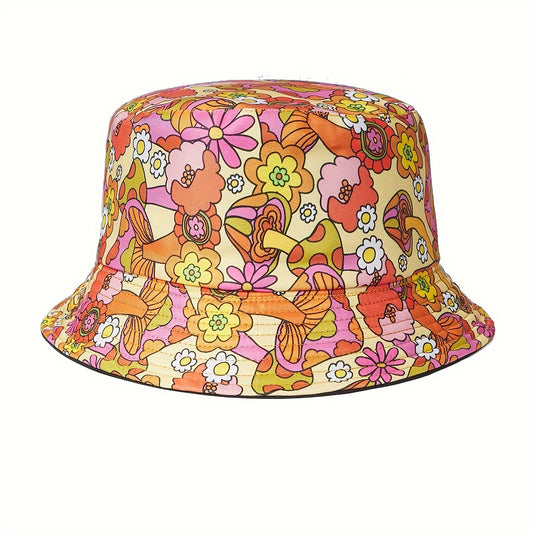 Mushroom Meadow Bucket Hat – Whimsical, Nature-Inspired Vibes