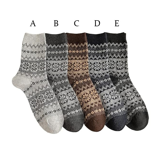 36-41EU - Snowflake Pattern Socks