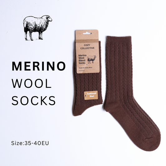 Wool blend women's socks - 35-40 EU
