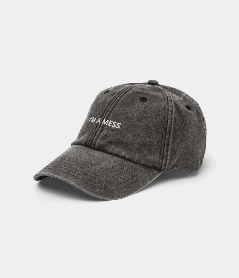 I'm A Mess Funny Distressed Dad Hat - Vintage Black Slogan Baseball Cap Lebanon