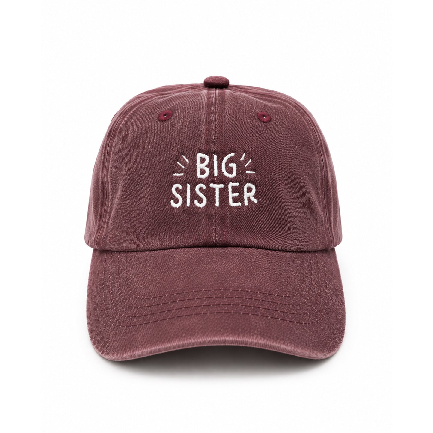 Big Sister Kids Cap Lebanon | Embroidered Big Sister Hat for Girls | Burgundy Cotton kids Hat Gift Lebanon