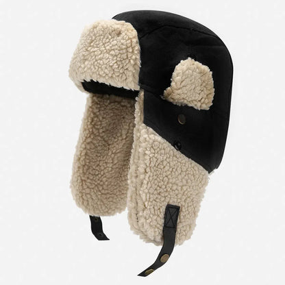 Wool Unisex Trapper Hat with Plush Lining - 4 Colors - Winter Russian Hat