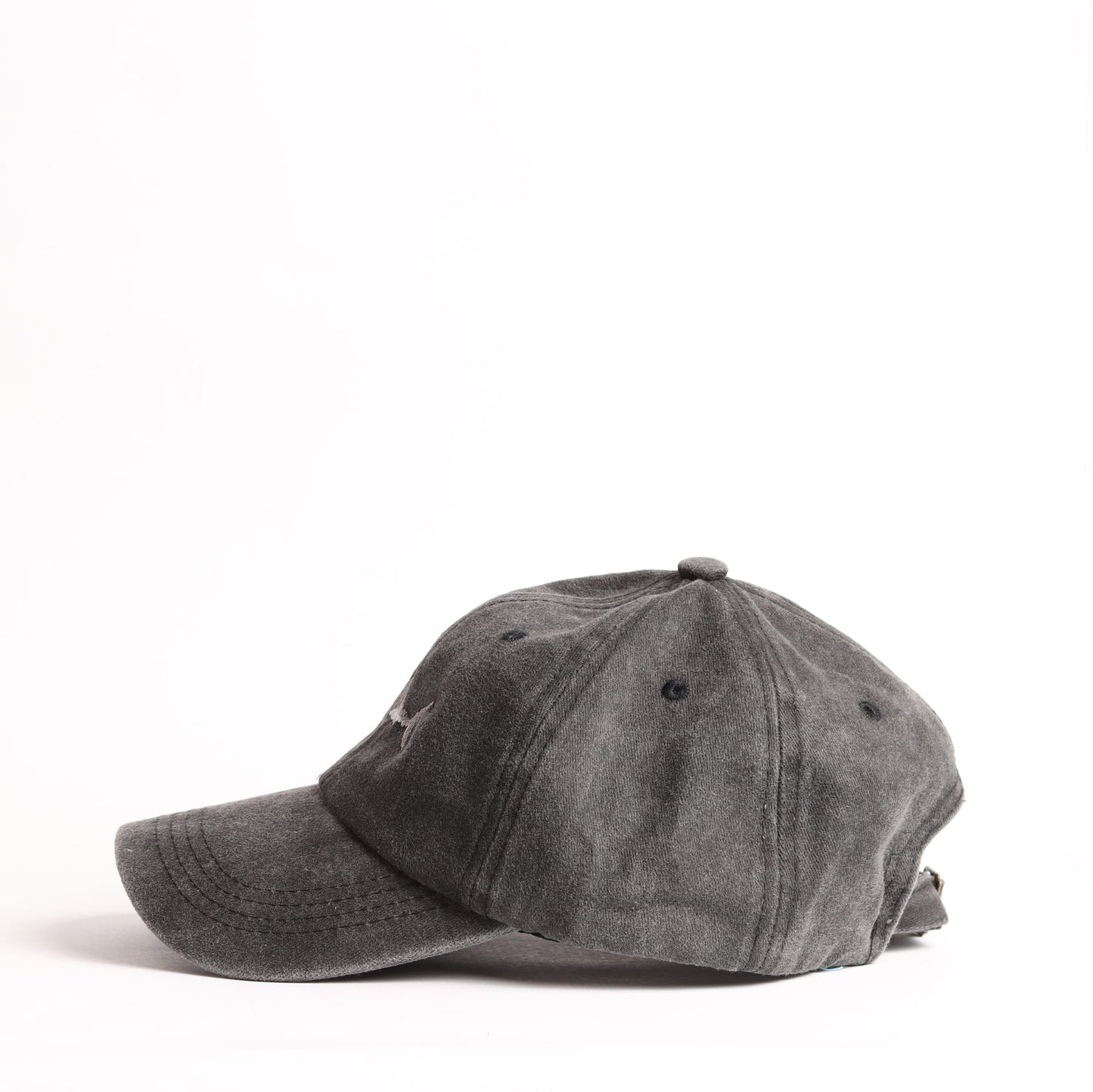 Vintage Washed Denim Shark Cap | Custom Embroidered Baseball Hat