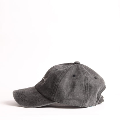 Vintage Washed Denim Shark Cap | Custom Embroidered Baseball Hat