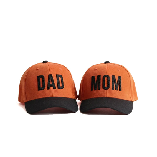 Dad Mom Caps Set | Multicolor Embroidered DAD MOM Hats Lebanon