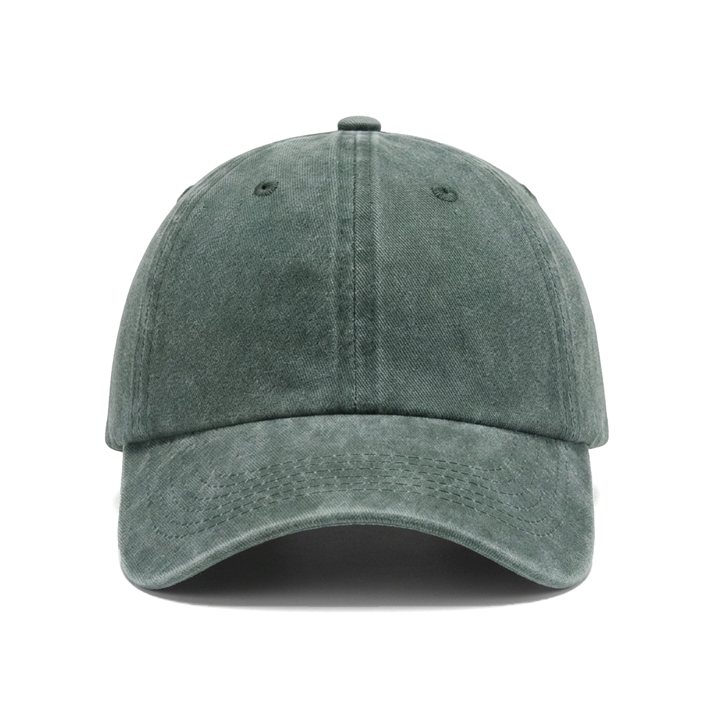 Premium Washed Cotton Baseball Cap – Vintage Green Adjustable Dad Hat (Lebanon)