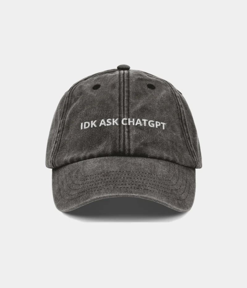 IDK Ask ChatGPT Funny AI Dad Hat - Vintage Distressed Baseball Cap Lebanon