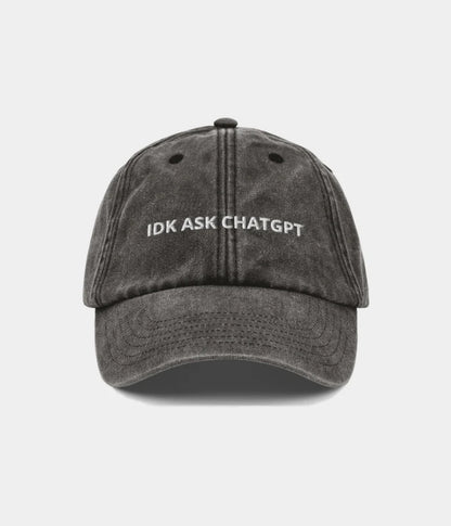 IDK Ask ChatGPT Funny AI Dad Hat - Vintage Distressed Baseball Cap Lebanon