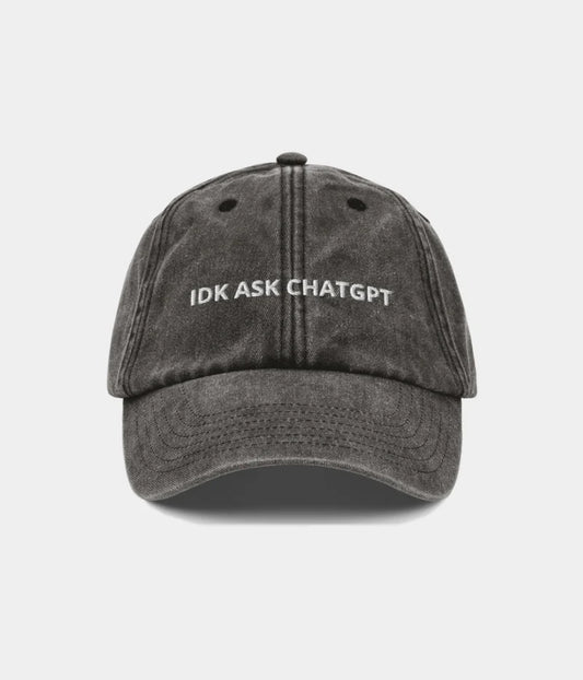 IDK Ask ChatGPT Funny AI Dad Hat - Vintage Distressed Baseball Cap Lebanon