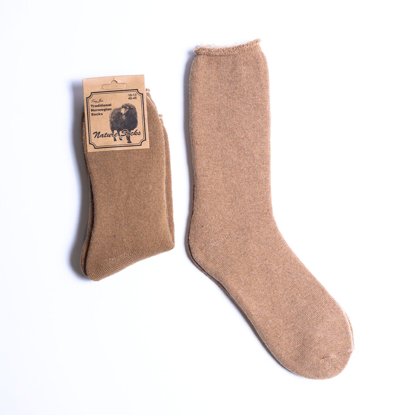 (EU 40-46) Nature Socks | Traditional Norwegian Wool Blend Thermal Socks