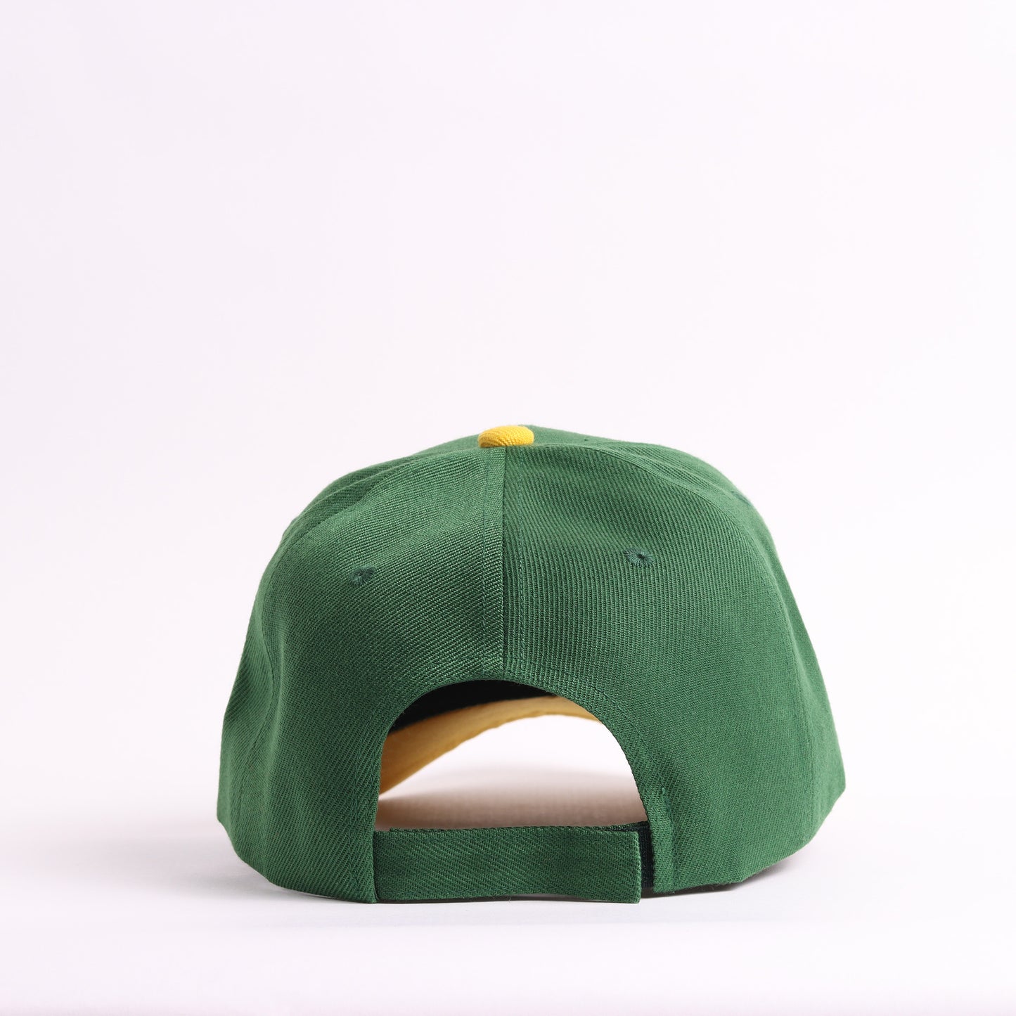 WILD Embroidered Two-Tone Snapback Baseball Cap | Forest Green & Gold