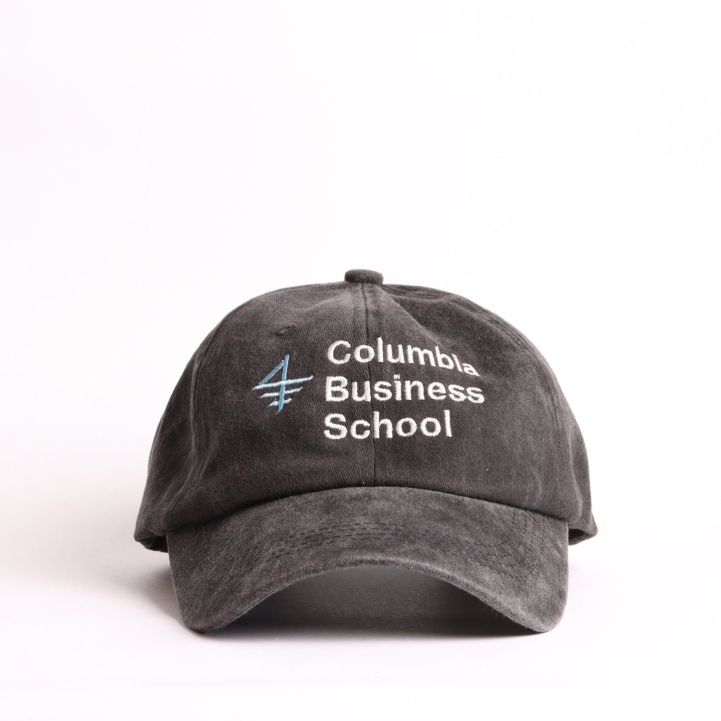 Washed Black Dad Cap – Clean Embroidery / Vintage Look