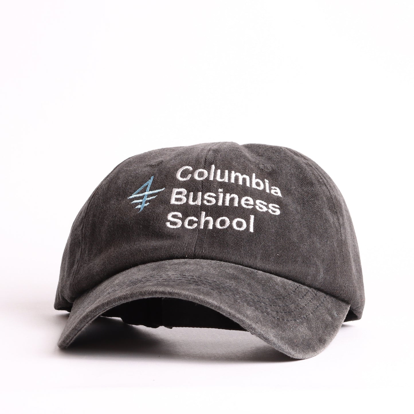 Washed Black Dad Cap – Clean Embroidery / Vintage Look