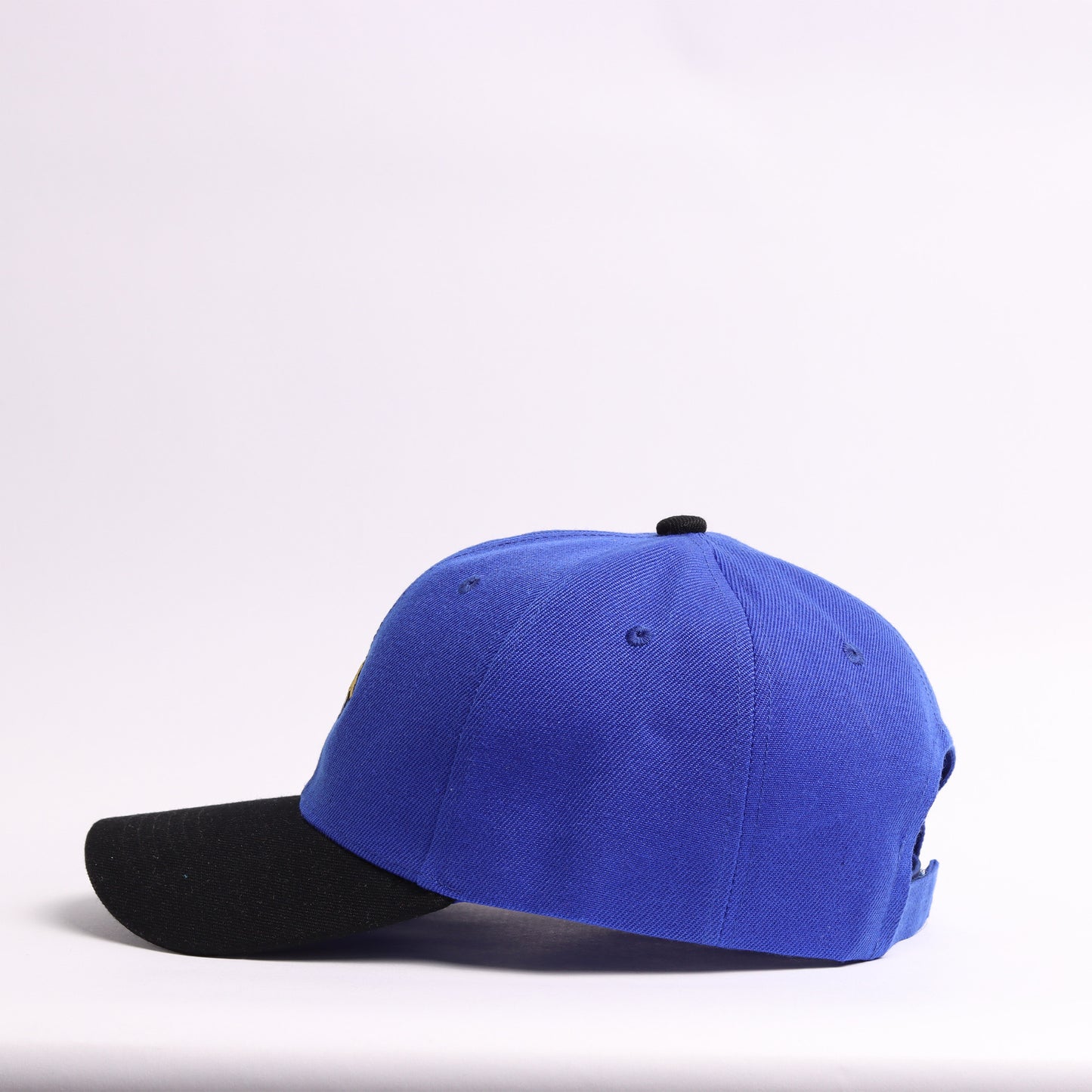 Golden Retriever Silhouette Embroidered Cap | Royal Blue & Black Personalized Dad Hat