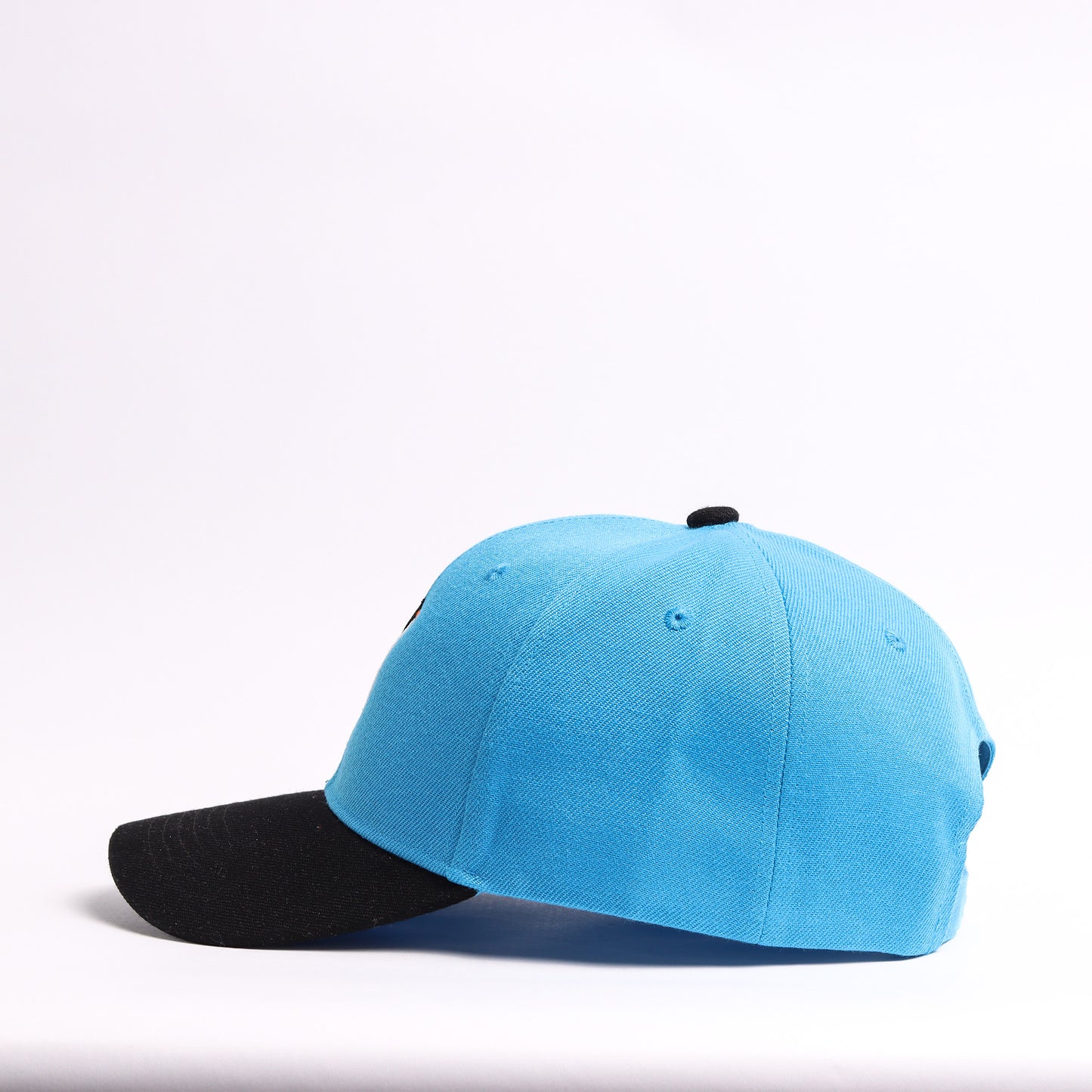 Embroidered Penguin Mascot Baseball Cap | Sky Blue & Black Custom Winter Vibes Dad Hat