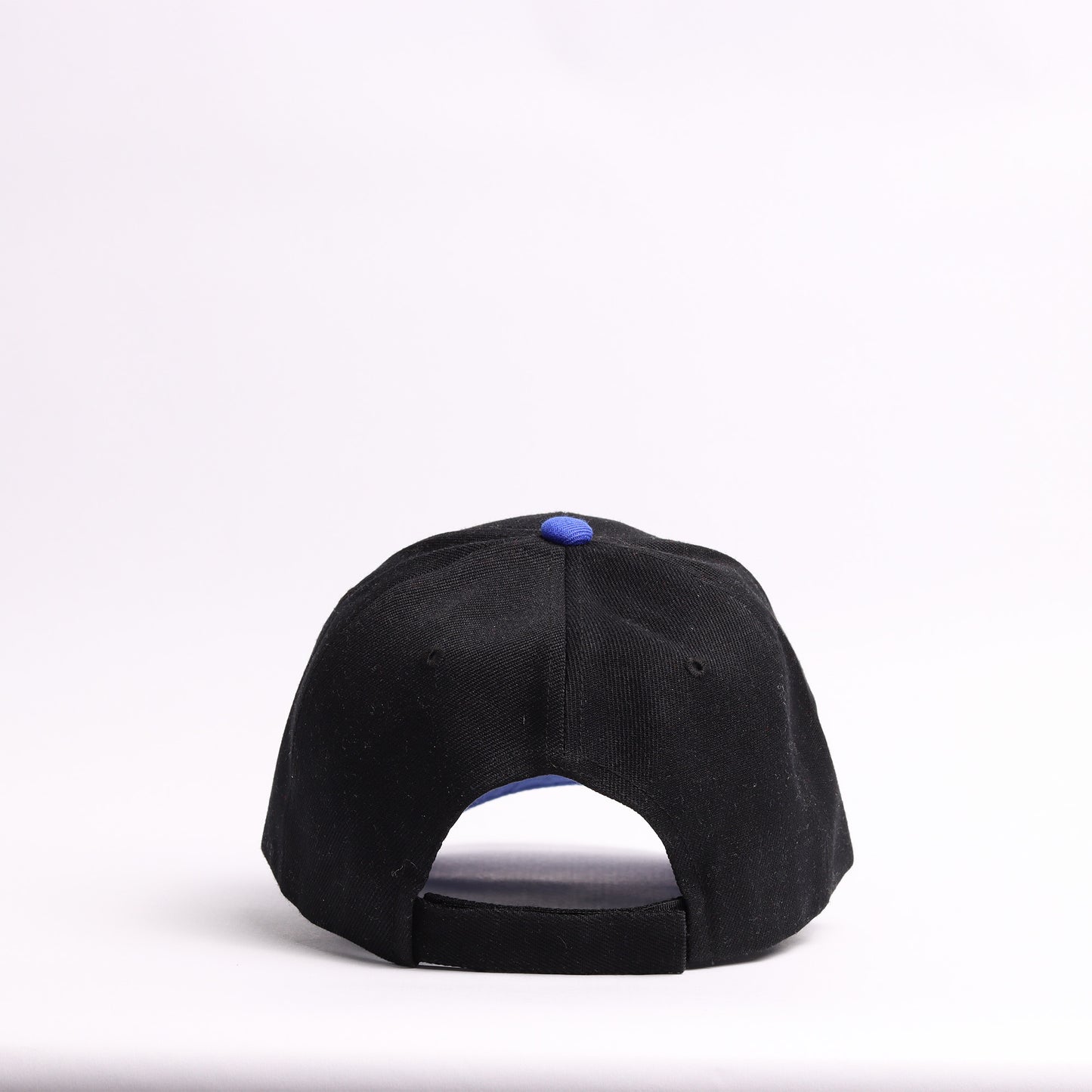 Embroidered Dolphin Mascot Baseball Cap | Black & Royal Blue Custom Marine Life Dad Hat
