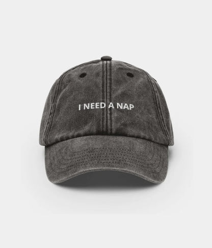 I Need A Nap Embroidered Dad Hat - Vintage Distressed Baseball Cap Lebanon