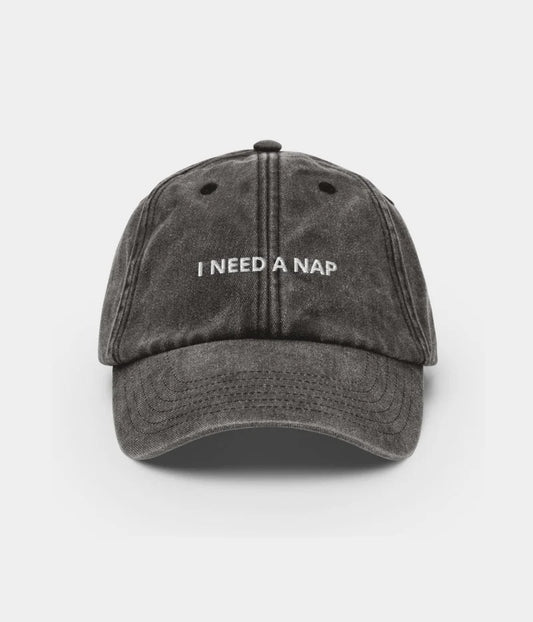 I Need A Nap Embroidered Dad Hat - Vintage Distressed Baseball Cap Lebanon