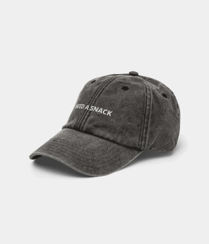 Need A Snack Funny Distressed Dad Hat - Vintage Charcoal Baseball Cap Lebanon