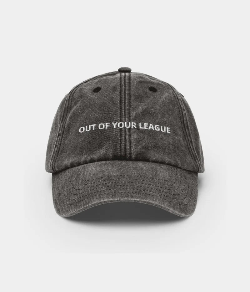Out Of Your League Sassy Dad Hat - Vintage Distressed Baseball Cap Lebanon