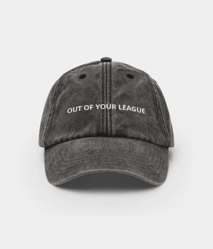 Out Of Your League Sassy Dad Hat - Vintage Distressed Baseball Cap Lebanon