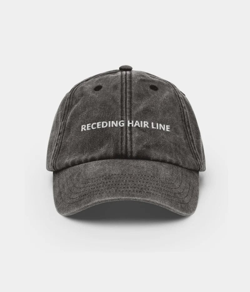 Receding Hair Line Funny Dad Hat - Vintage Distressed Baseball Cap Lebanon
