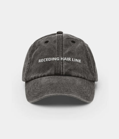 Receding Hair Line Funny Dad Hat - Vintage Distressed Baseball Cap Lebanon