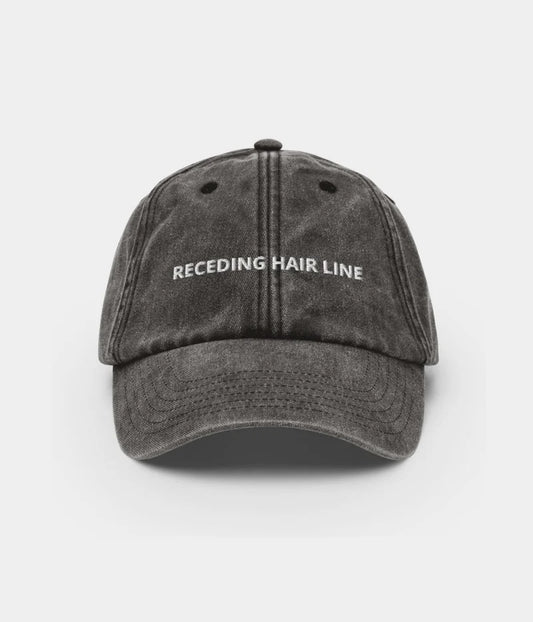 Receding Hair Line Funny Dad Hat - Vintage Distressed Baseball Cap Lebanon