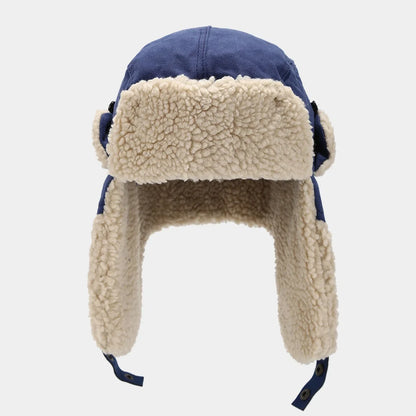 Wool Unisex Trapper Hat with Plush Lining - 4 Colors - Winter Russian Hat