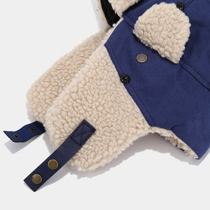 Wool Unisex Trapper Hat with Plush Lining - 4 Colors - Winter Russian Hat
