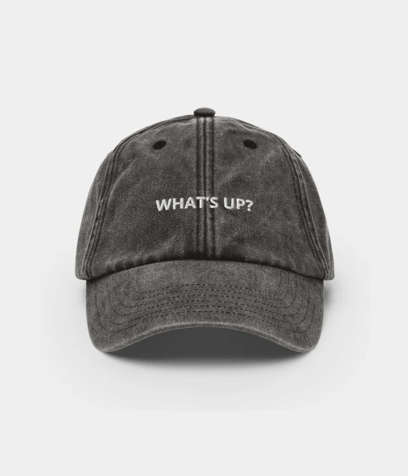 What's Up? Funny Slogan Dad Hat - Vintage Distressed Baseball Cap Lebanon