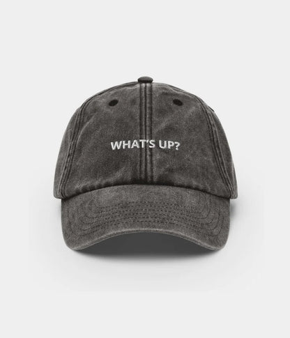 What's Up? Funny Slogan Dad Hat - Vintage Distressed Baseball Cap Lebanon