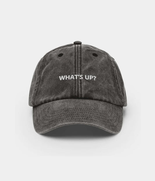 What's Up? Funny Slogan Dad Hat - Vintage Distressed Baseball Cap Lebanon