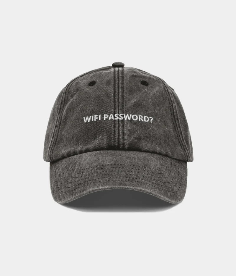 Wifi Password? Funny Embroidered Dad Hat - Vintage Distressed Baseball Cap Lebanon