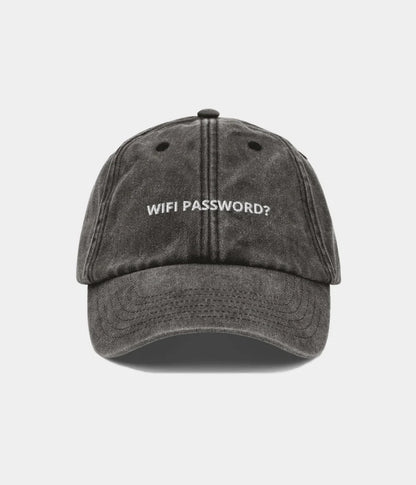 Wifi Password? Funny Embroidered Dad Hat - Vintage Distressed Baseball Cap Lebanon